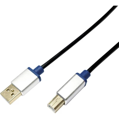 Afbeelding van LogiLink USB kabel 2.0 A stekker, B stekker 2.00 m Zwart BUAB220
