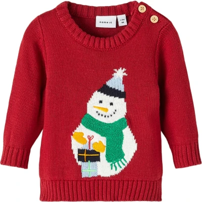 Afbeelding van Name it Nbnrulle LS Trui voor kinderen, Maat: 56, Jester red