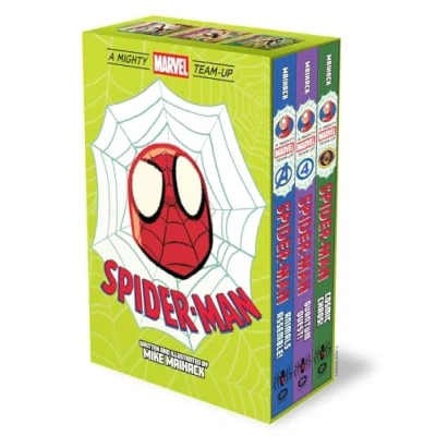 Afbeelding van Spider Man: A Mighty Marvel Team Up 3 Book Box Set : Original Graphic Novels: Animals Assemble!, Quantum Quest!, Cosmic Chaos!