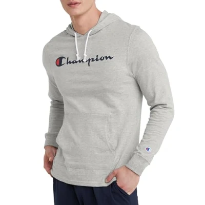 Afbeelding van Champion Heren Middleweight Print hoodie Jas (1 pak), Oxford grijs, S