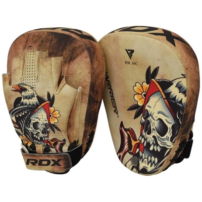 Afbeelding van RDX Sports T14 Harrier Tattoo Focus Pads Bruin Leer