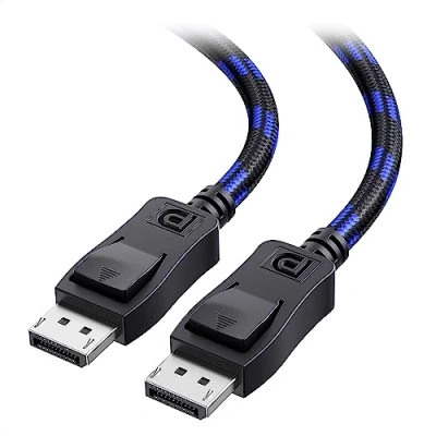 Afbeelding van Cable Matters VESA gecertificeerde gevlochten 8K DisplayPort 1.4 Kabel (DisplayPort Kabel, DP Kabel) voor 60Hz, 4K 120Hz, HDR en DSC 1,8 meter