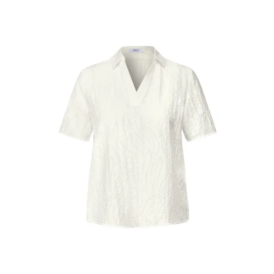 Afbeelding van Cecil MIT Struktur Blouse, Dames, Maat: XS, Weiß