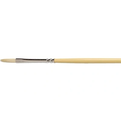 Afbeelding van Winsor &amp; Newton 5868002 Artists varkenshaarpenseel gemaakt van hoogwaardig Chunking varkenshaar voor olieverf en acrylverf Plat penseel lange Steel Nr. 2,