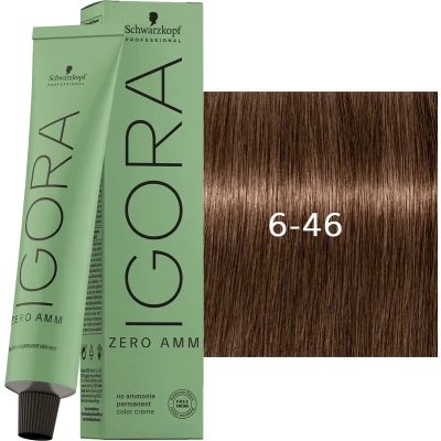 Afbeelding van Schwarzkopf Igora Zero Amm 6 46 Dark Blonde Beige Chocolate 60 ml