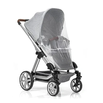 Afbeelding van Reer BiteSafe klamboe voor kinderwagen, wit bescherming tegen insecten geschikt buggy en wandelwagen