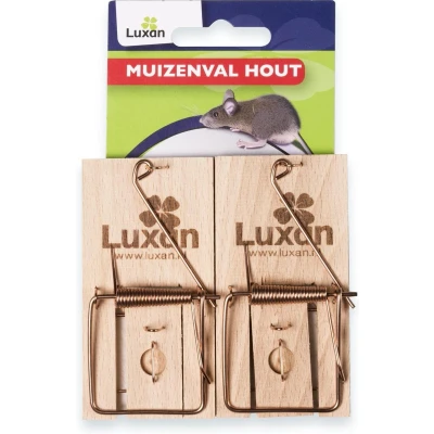 Afbeelding van Muizenval Luxan (Hout, 2 stuks)