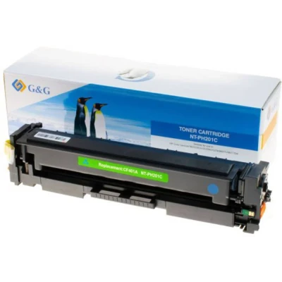 Afbeelding van G&amp;G Toner vervangt HP 201A, CF401A Compatibel Cyaan 1400 bladzijden 14368