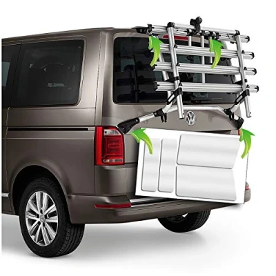 Afbeelding van AlphaShield Fietsendrager lakbeschermingsfolie CAD op maat gesneden transparante zelfklevende folie (FX08 compatibel met VW T5)