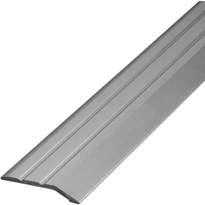 Afbeelding van Gedotec Aluminium overgangsprofiel, zelfklevend, eindprofiel aluminium, vloerstrip, hoogtecompensatie, compensatieprofiel, zilver geanodiseerd, afdekstrip 90 cm, overgangsstrip om te plakken, 1 stuk