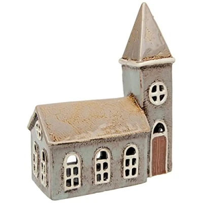 Afbeelding van Village Pottery Kerk Theelichthouder