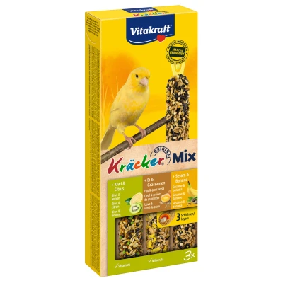 Afbeelding van Kräcker trio mix kanarie ei/kiwi/banaan