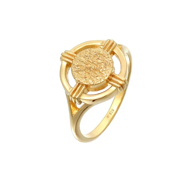 Afbeelding van Elli Organic LOOK Ring goldcoloured, Dames, Maat: 54, Gold coloured