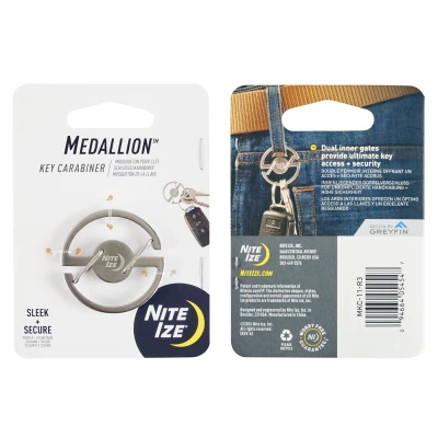 Afbeelding van Nite Ize Medallion Karabijnhaak Zilver