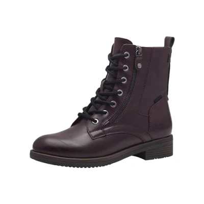 Afbeelding van Tamaris Veterboots, Dames, Maat: 38, Merlot Kunststof