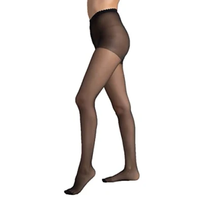 Afbeelding van Dim 2 x panty met buik weg effect, voor dames, optimale grip, zwart, 50 52