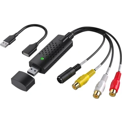 Afbeelding van USB Video Capture, Capture Card, RCA naar Converter, VHS Mini DV VCR Hi8 DVD Digitale Converter voor PC TV, MAC Windows Vista Compatibel