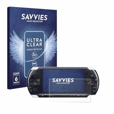 Afbeelding van Savvies (6 Stuks) Schermbeschermer voor Sony PSP 3000 Screen Protector Ultra Transparant