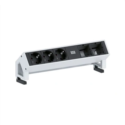 Afbeelding van BACHMANN DESK2 3x geaard contact 2x ABD GST18 Inox