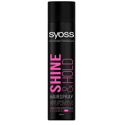 Afbeelding van 6x Syoss Haarspray Shine &amp; Hold 400 ml