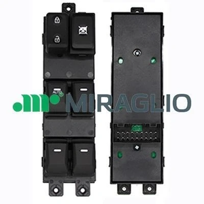 Afbeelding van MIRAGLIO 121/KAB76002 Schakelaar, raamopener Links voor KIA: Picanto II (TA) 1.0, 1.0 Bi Fuel, 1.2, LPG, Flex 2011 2017