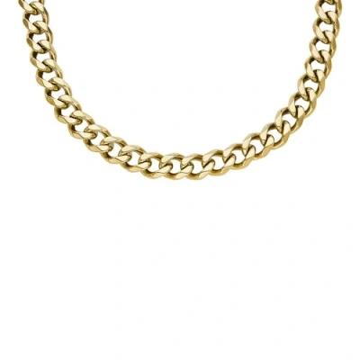 Afbeelding van Fossil Ketting goldcoloured, Heren, Maat: One Size, Gold coloured