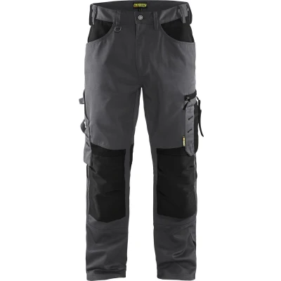 Afbeelding van Blaklader Werkbroek zonder spijkerzakken 1556 1860 Medium Grijs/Zwart C50