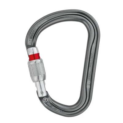 Afbeelding van Petzl William Screw Lock grote HMS karabiner grijs