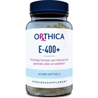 Afbeelding van Orthica Vitamine E 400+, 60 Soft tabs