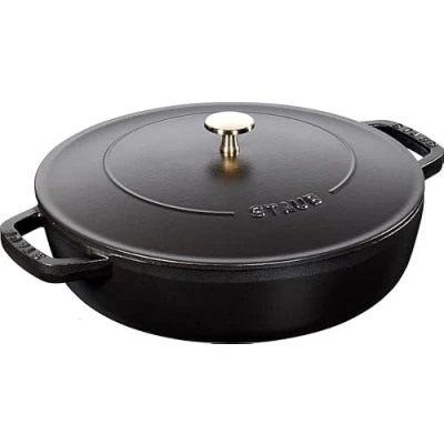 Afbeelding van Staub Hapjespan Chistera Zwart ø 28 cm / 3.7 liter