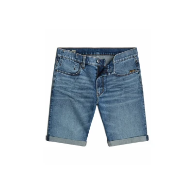 Afbeelding van G STAR MOSA Jeansshort, Heren, Maat: 28, Faded cascade