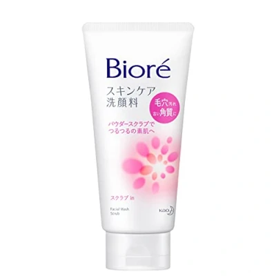 Afbeelding van Biore Facial Washing Foam Scrub in 130g (japan import)…