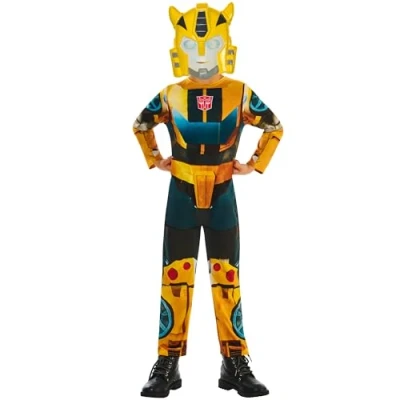 Afbeelding van Verkleedpak Kind Transformers Bumblebee Earthspark Maat 122 128