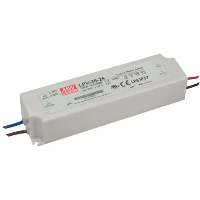 Afbeelding van Mean Well LPV 35 24 LED transformator Constante spanning 36 W 0 1.5 A V/DC Niet dimbaar, Overbelastingsbescherming 1 stuk(s)