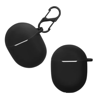 Afbeelding van kwmobile Hoes geschikt voor Google Pixel Buds A Series Siliconen cover oordopjes in zwart
