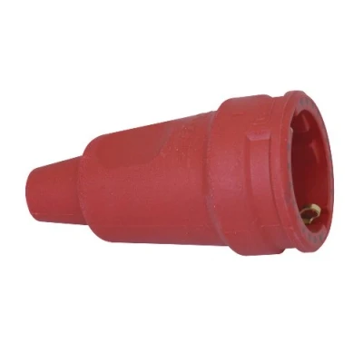 Afbeelding van Kopp 180912005 Rubberen koppeling met randaarde, knikbeveiliging, rood