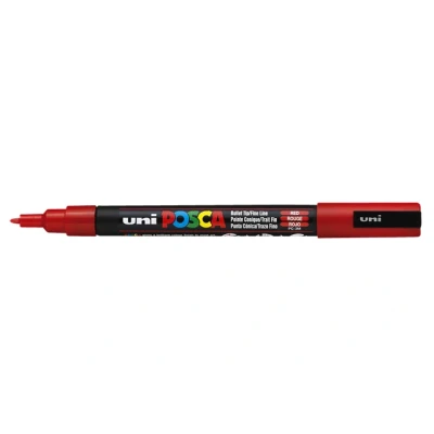 Afbeelding van Verfstift Posca PC3M F rood