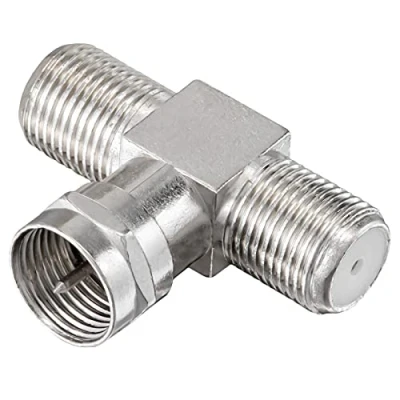 Afbeelding van HB DIGITAL TV splitter Sat BK kabel verdeler T adapter 2 weg / 5 2400 MHz digitaal en analoog DVB S2 FM kabeltelevisie C antennes x F aansluiting 1x stekker