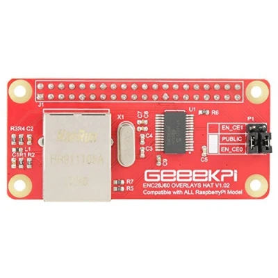 Afbeelding van Netwerkadapter, ENC28J60 Ethernet LAN netwerkadaptermodule voor Zero Board