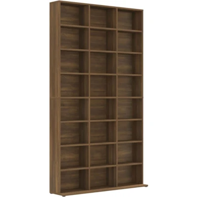 Afbeelding van vidaXL Cd kast 102x23x177,5 cm bewerkt hout bruin eikenkleur