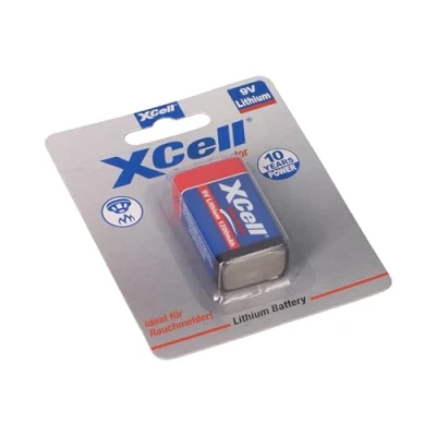 Afbeelding van XCell CR9V/P 9V blokbatterij lithium 1200 mAh 1 st.