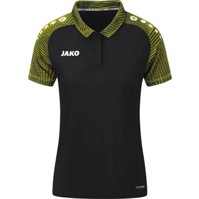 Afbeelding van JAKO Performance Poloshirt, Dames, Maat: 36, Schwarz soft yellow
