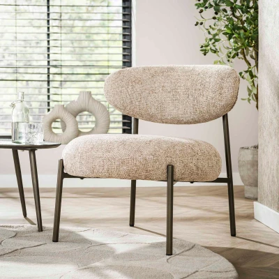 Afbeelding van Fraaai Pugh fauteuil tissee cargo zand Stof