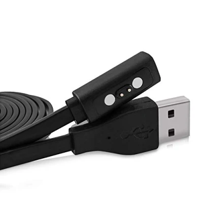 Afbeelding van kwmobile USB oplaadkabel compatibel met Pebble 2SE / 2+ Time/Time Steel/Time Round Kabel voor smartwatch zwart