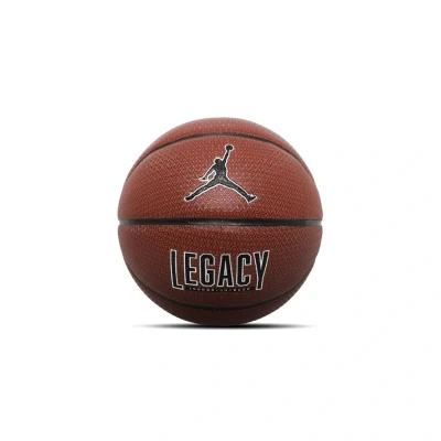 Afbeelding van Jordan Legacy 2.0 8P Deflated Basketbal, Heren, Maat: One Size, Amber/black/metallic silver/black