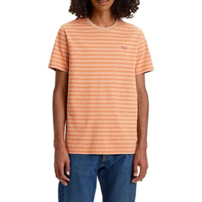 Afbeelding van Levi&#039;s T Shirt heren Ss Original Housemark Tee , Sleek Brandied Melon XXS