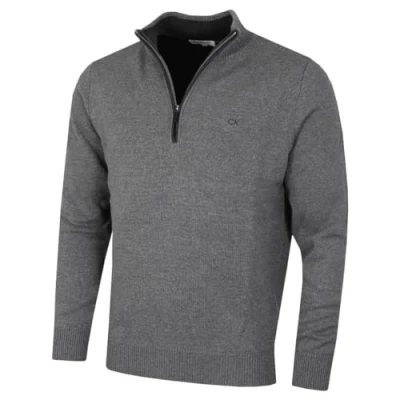 Afbeelding van Calvin Klein Golf Heren Katoenen Trui Grijs Marl XXL