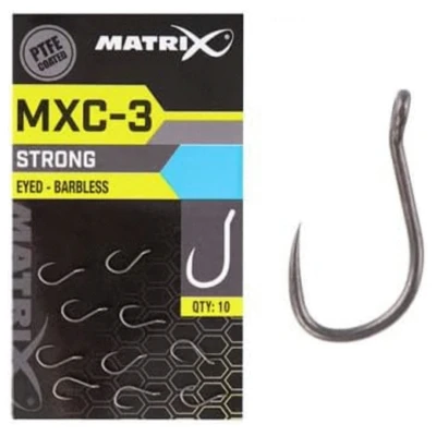 Afbeelding van Matrix Mxc 3 Barbless Eyed (Ptfe) Haak 10 stuks Size 18