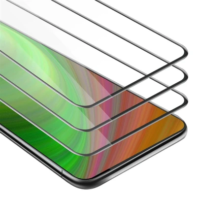 Afbeelding van Cadorabo 3x Screenprotector geschikt voor Vivo NEX Volledig scherm pantserfolie Beschermfolie in TRANSPARANT met ZWART Getemperd (Tempered) Display beschermend glas 9H hardheid 3D Touch