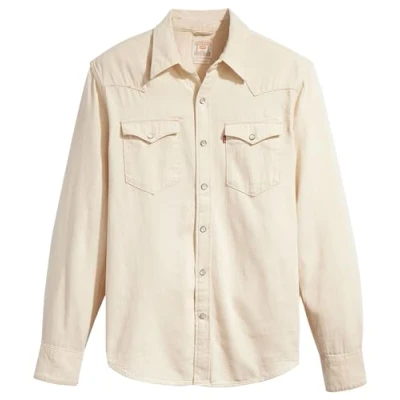 Afbeelding van Levi&#039;s Barstow Western Standard Overhemd, Heren, Maat: Small, Eddlyn ecru